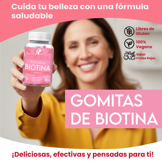 GOMITAS DE BIOTINA Y VITAMINA E - GUMIESKITS®