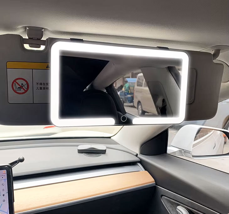 ESPEJO de MAQUILLAJE con LUZ LED, Pequeño, practico y portátil!