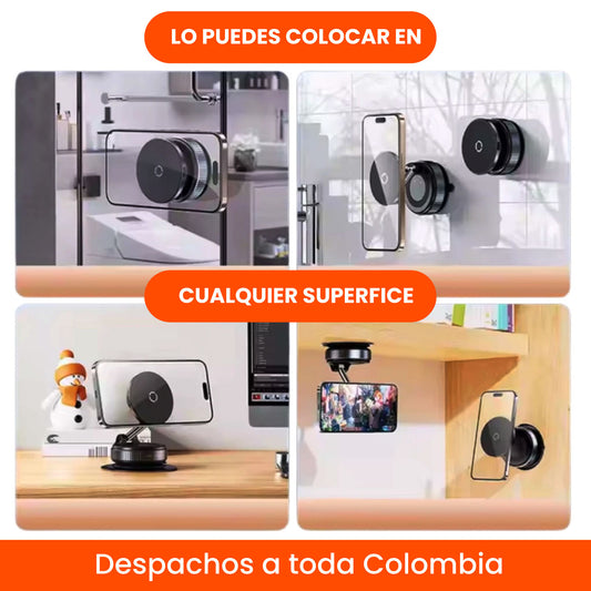 SOPORTE MAGNETICO AL VACIO PARA CELULAR - HOLDER PRO®