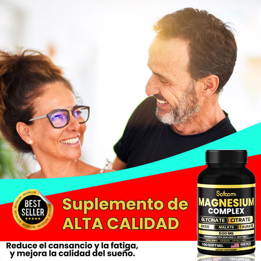 Magnesio Premium 5 en 1 – Bienestar Total en Cada Cápsula