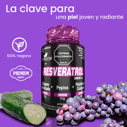 RESVERATROL + EXTRACTO DE PEPINO - VITALCOM
