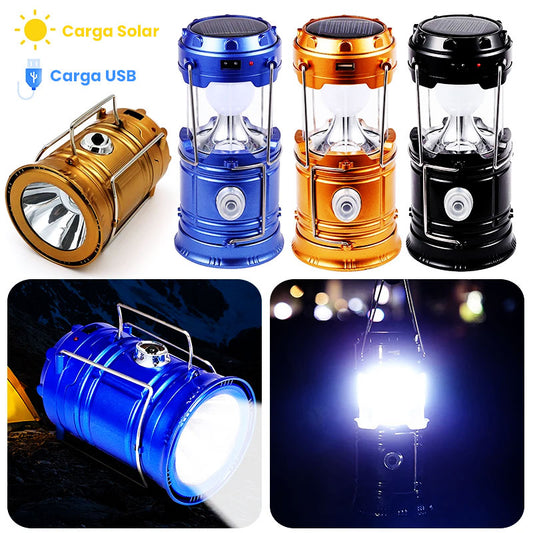 LAMPARA SOLAR RECARGABLE LIGHTNING MAX - 3 EN 1