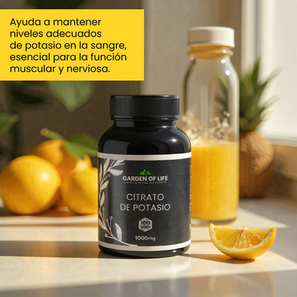 CITRATO DE POTASIO - GARDEN OF LIFE