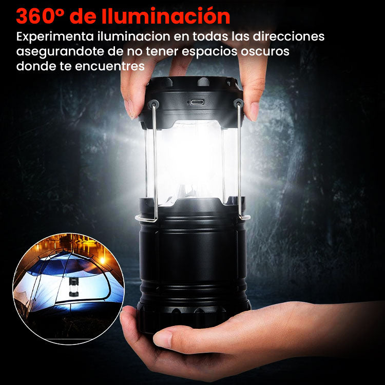 LAMPARA SOLAR RECARGABLE LIGHTNING MAX - 3 EN 1