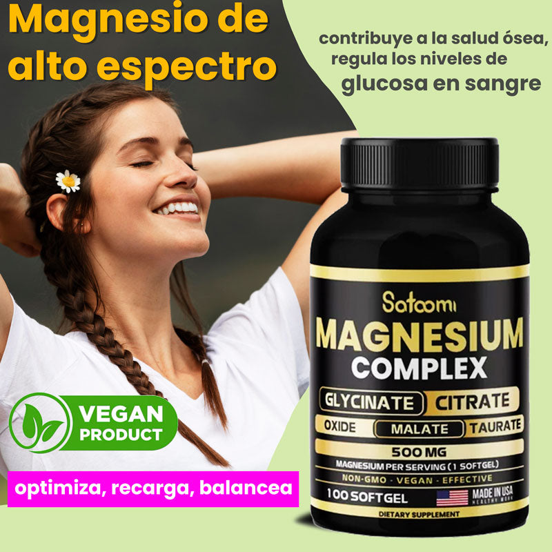 Magnesio Premium 5 en 1 – Bienestar Total en Cada Cápsula