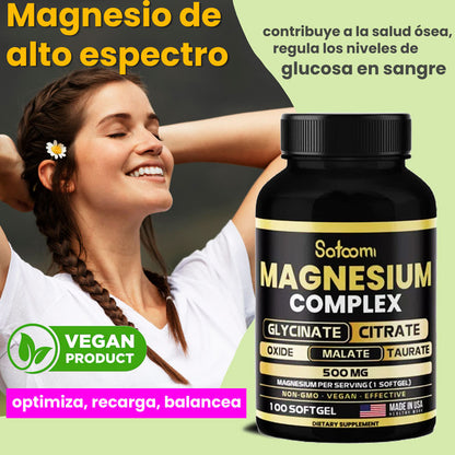 Magnesio Premium 5 en 1 – Bienestar Total en Cada Cápsula