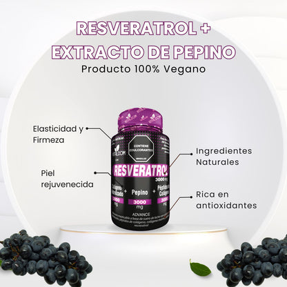 RESVERATROL + EXTRACTO DE PEPINO - VITALCOM