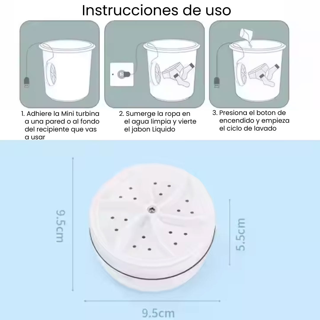 MINI LAVADORA PORTATIL, de alta potencia para ropa de bebé, ropa interior, calcetines, viaje de negocios, USB