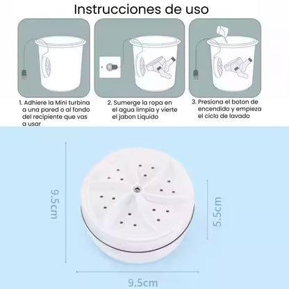 MINI LAVADORA PORTATIL, de alta potencia para ropa de bebé, ropa interior, calcetines, viaje de negocios, USB